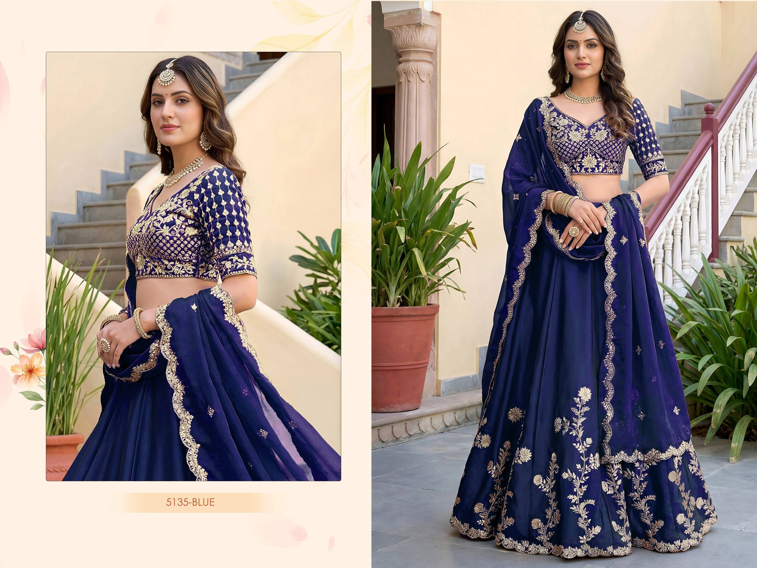 VOL-36 5135 Series By Zeel Clothing Designer Beautiful Collection Occasional Wear & Party Wear Rangoli silk Lehengas At Wholesale Price